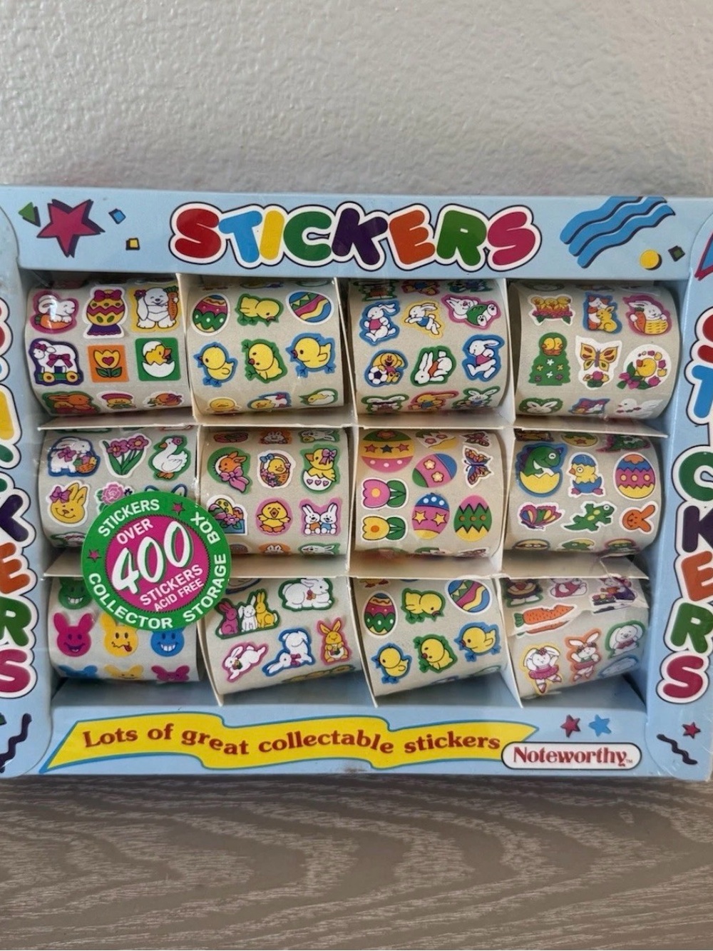 VINTAGE 1997 Noteworthy Sticker Designs Over 400  Sticker Set -SEALED RARE- USA